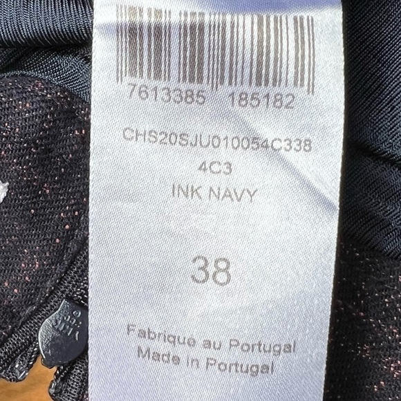 See by Chloe Ink Navy Plaid Pencil Straight Skirt Italian 38 | US Size 2 - Picture 9 of 10